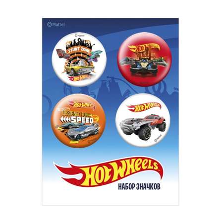 Значок PRIORITY Mattel Хот Вилс 4 шт.