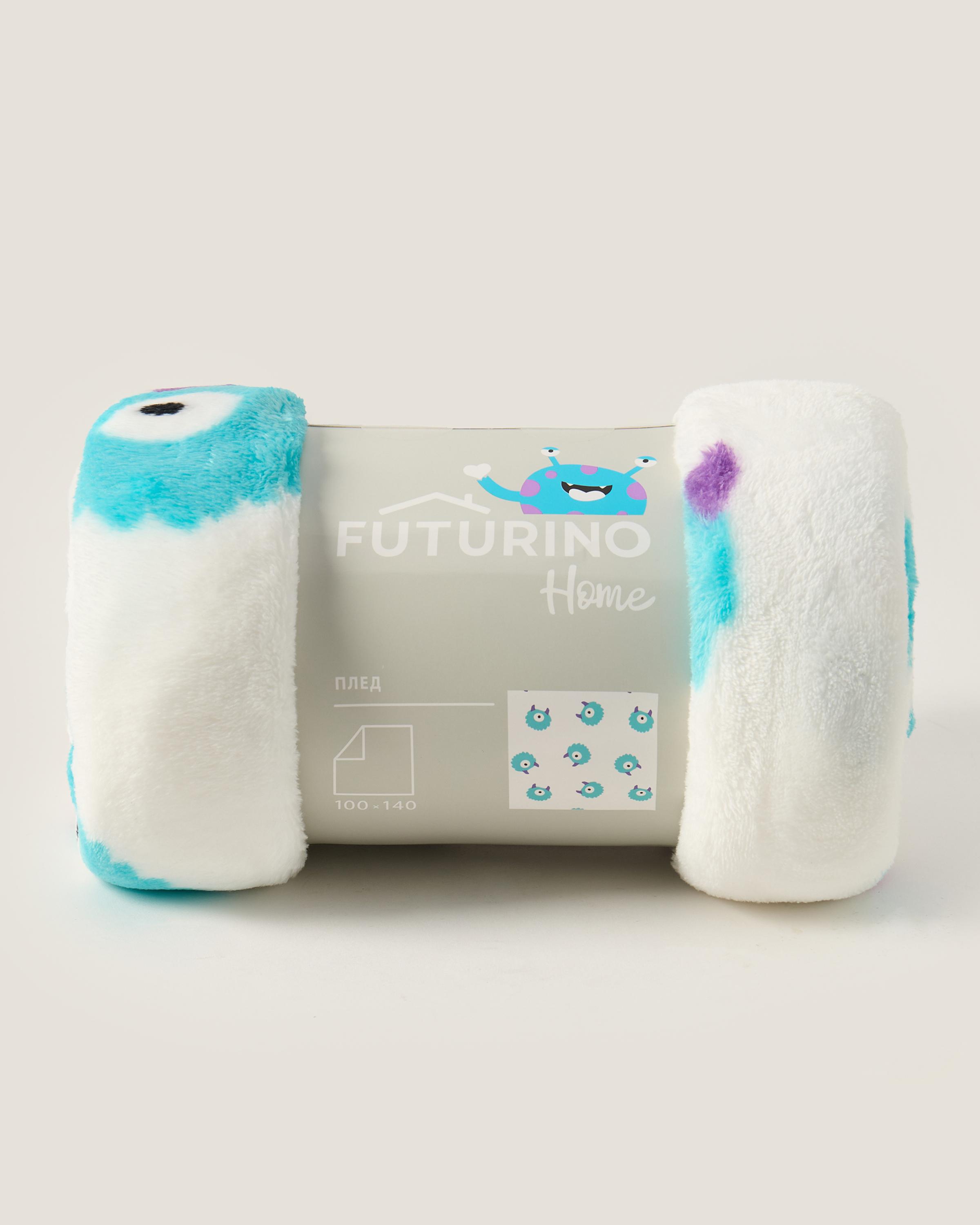 Плед флисовый FUTURINO Home Монстрики W26FH5-FH16bd-00 - фото 3