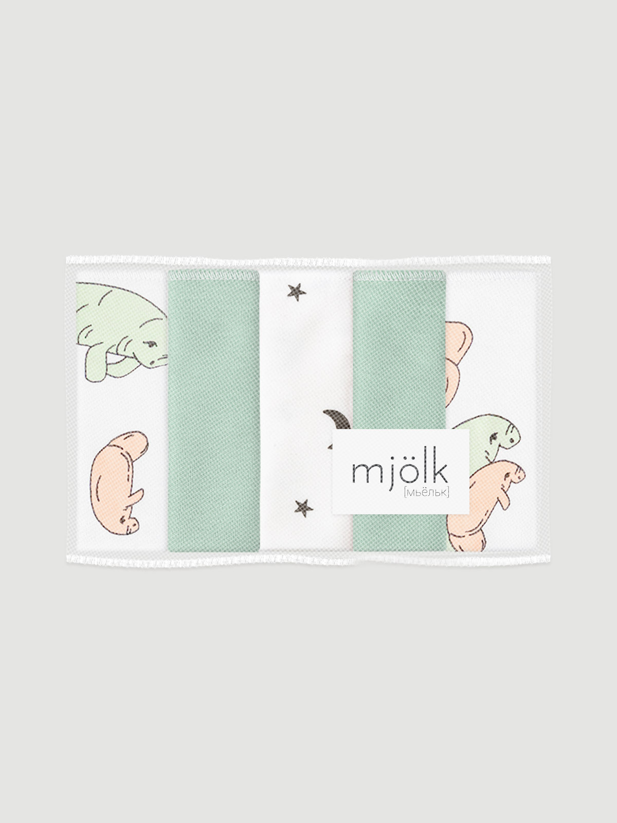 Нагрудник Mjolk текстиль 5 шт. - фото 1