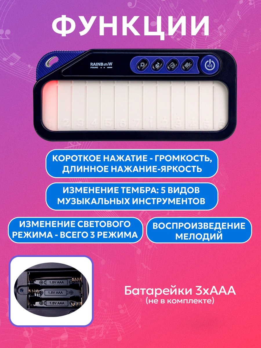 Игрушка музыкальная Рыжий кот пианино - фото 2