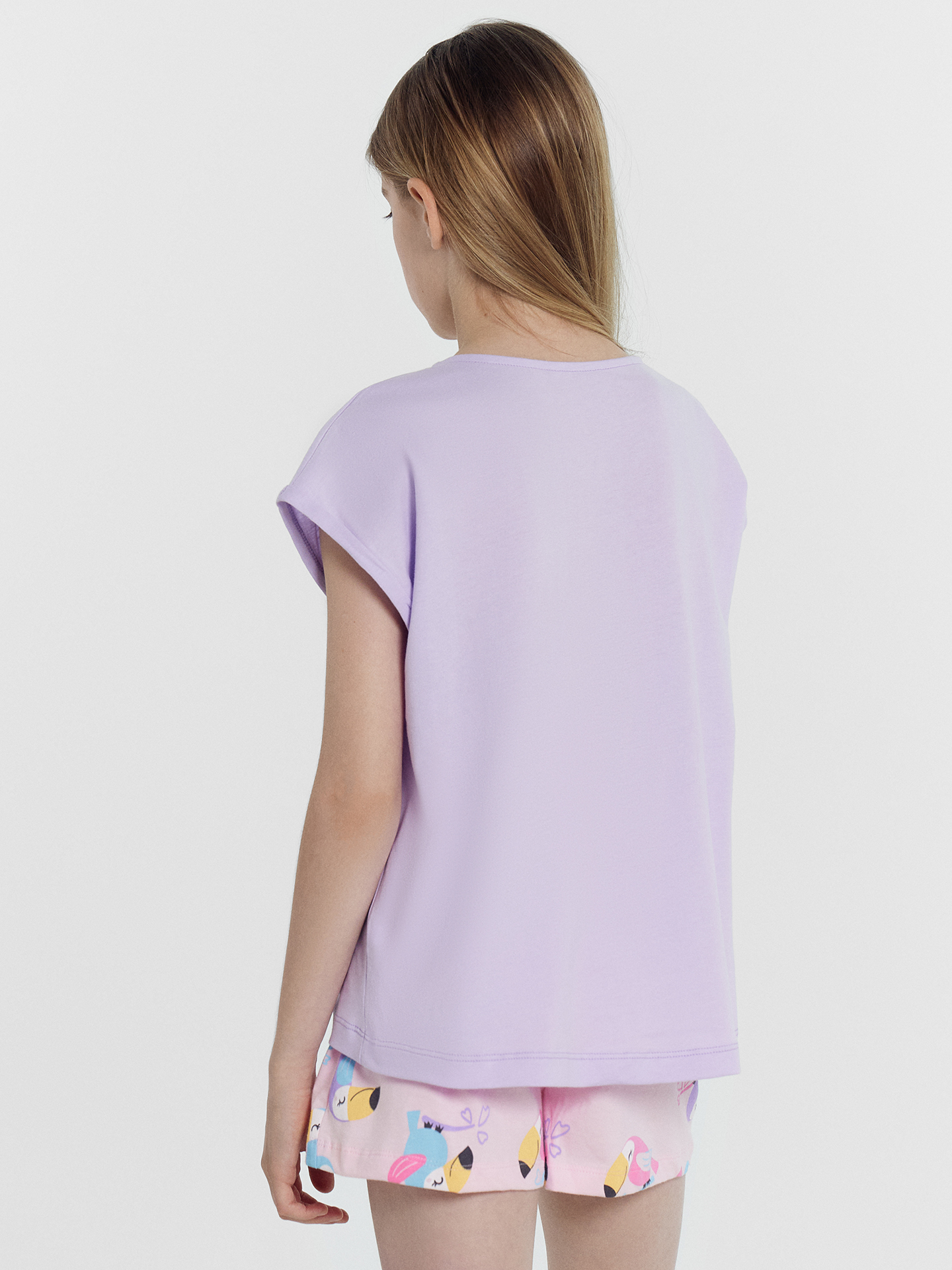 Пижама Mark Formelle (Марк Формэль) 567737/св.лиловый +птички на розовом - фото 3