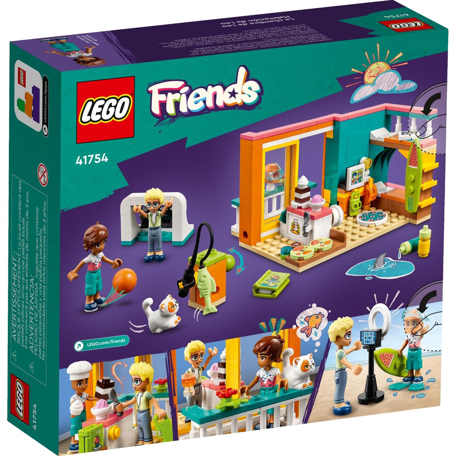 Конструктор LEGO Friends Комната Лео 203 дет. - фото 8