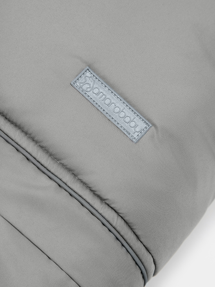 Конверт в коляску Amarobaby Frost Трансформер серебряный - фото 14