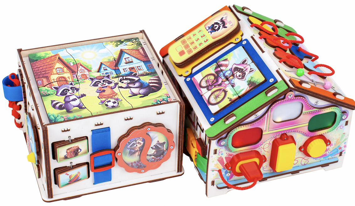 Игрушка Jolly Kids бизиборд Енотик - фото 15