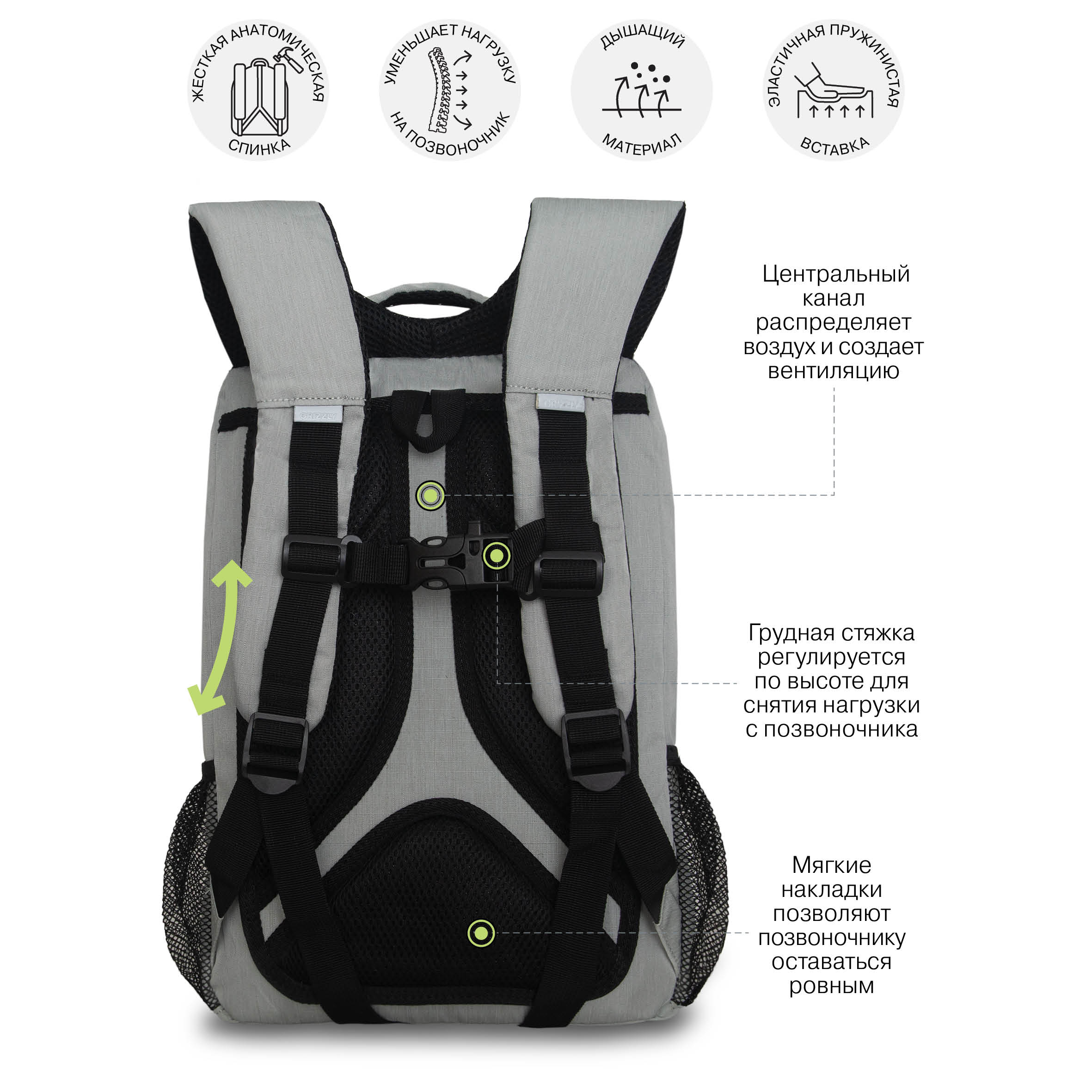 Рюкзак Grizzly Для мальчика - фото 8