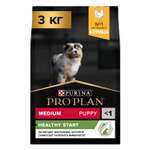 Корм для щенков PRO PLAN средних пород с комплексом Optistar с курицей 3кг