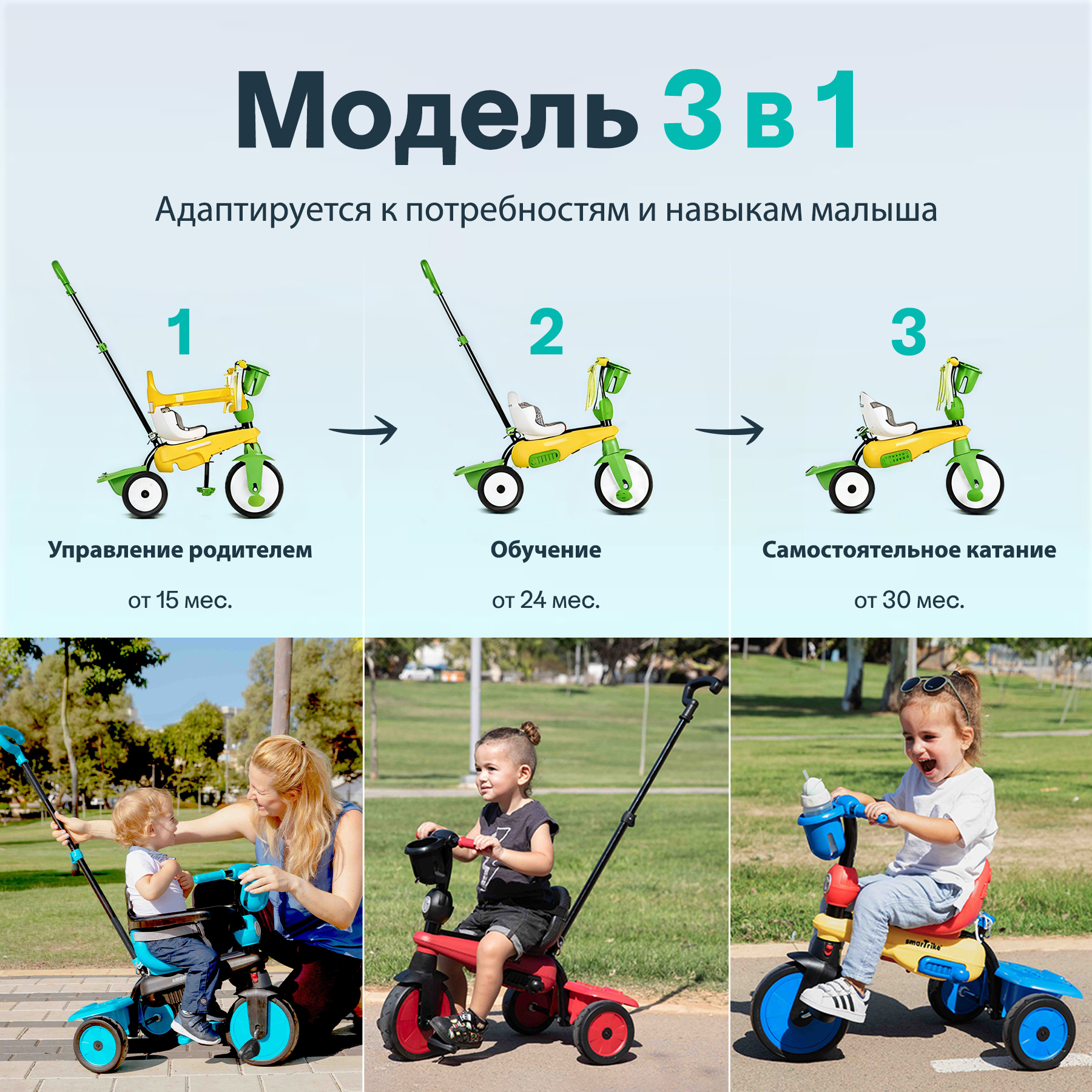 Трехколесный велосипед SmarTrike - фото 2