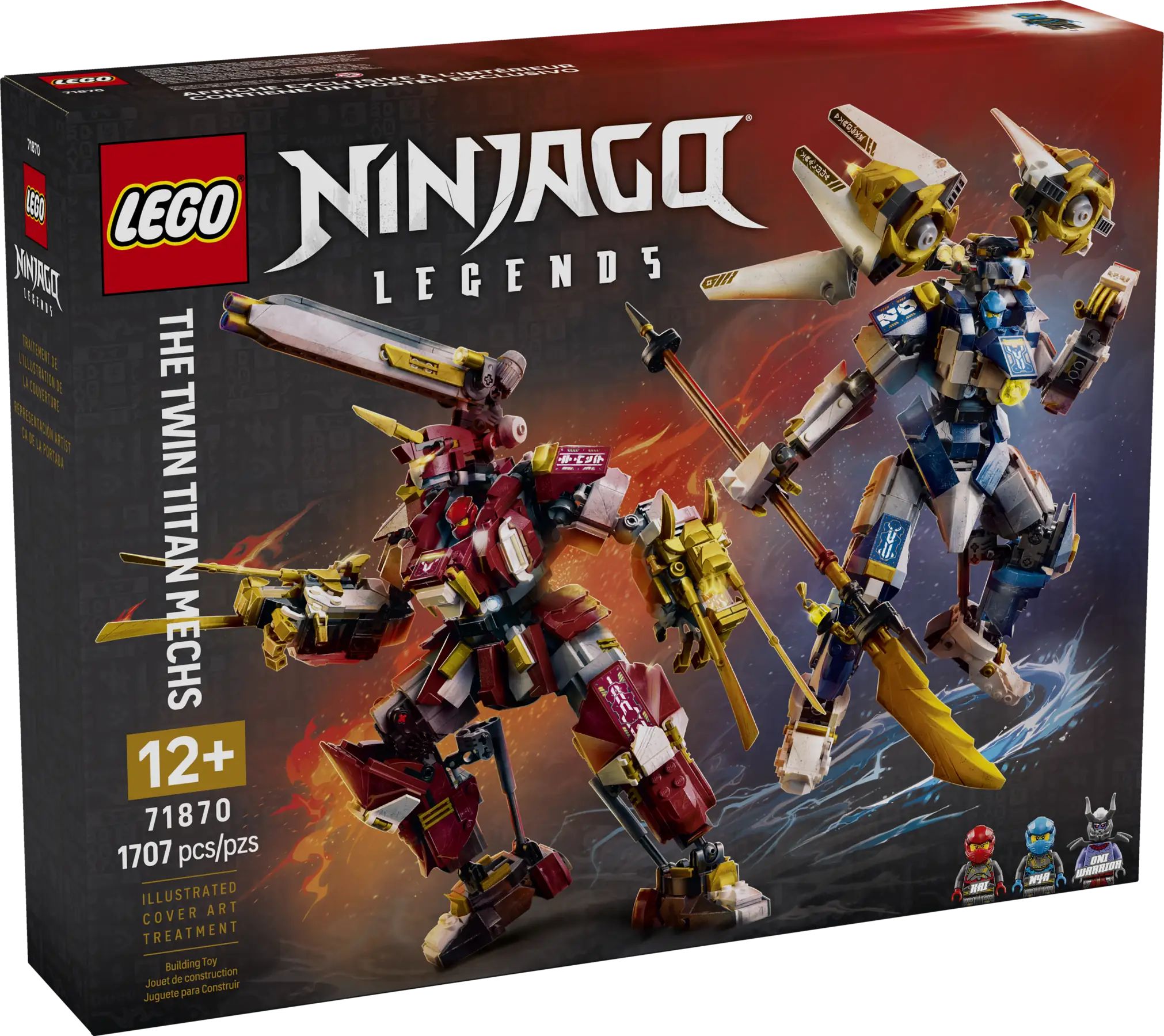 Конструктор LEGO NINJAGO Титановые роботы близнецы 1707 дет. - фото 6