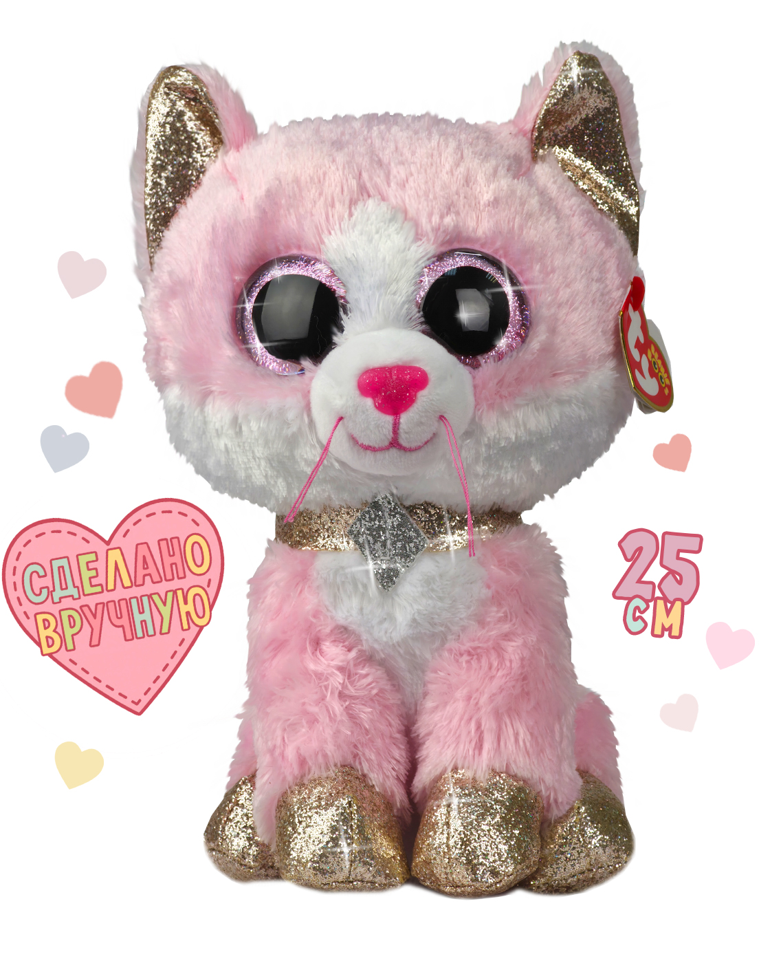 Мягкая игрушка TY котик - фото 1