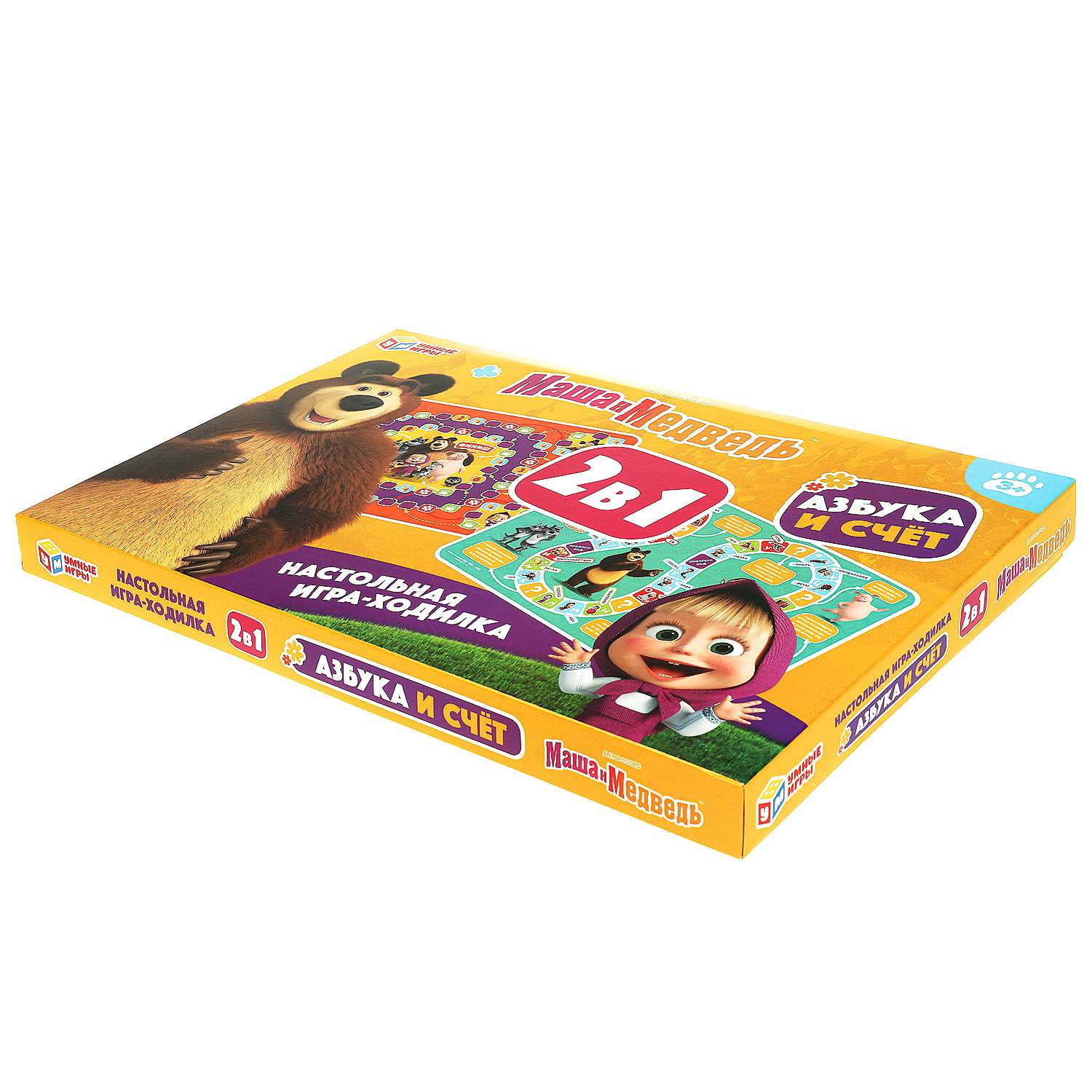 Настольная игра Умные игры Маша и Медведь Азбука и счёт - фото 3