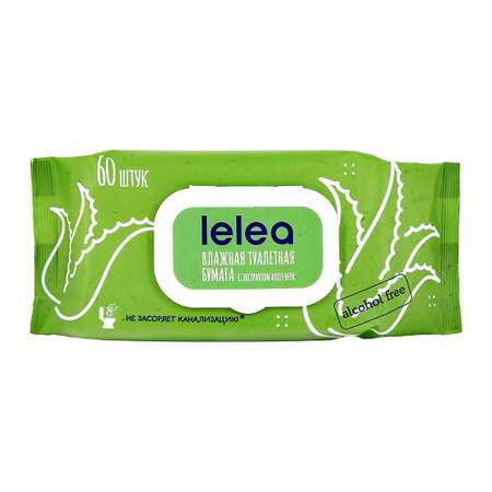 Влажная туалетная бумага LELEA 60 шт.