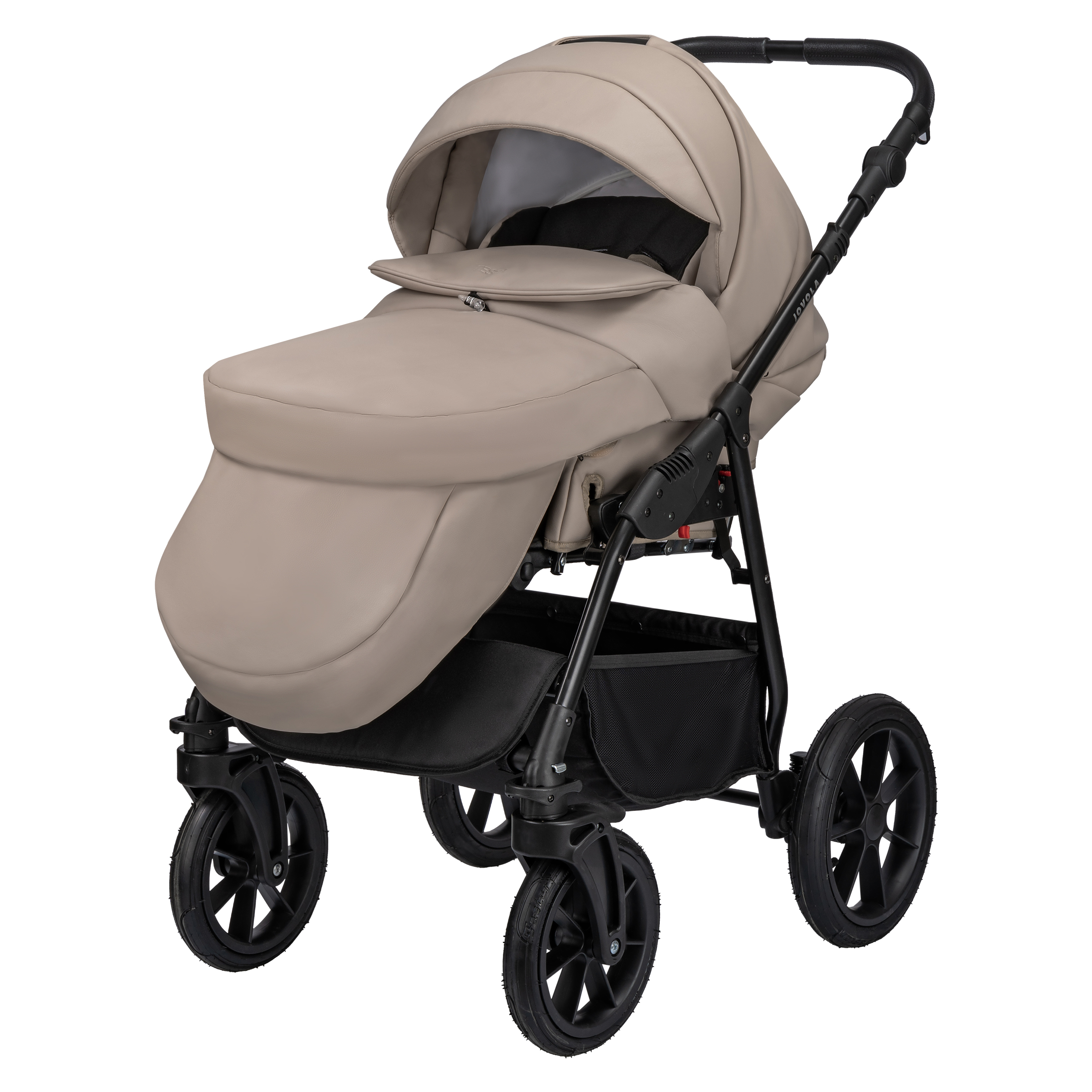 Коляска 2в1 JOVOLA Tessa Eco бежевый - фото 14