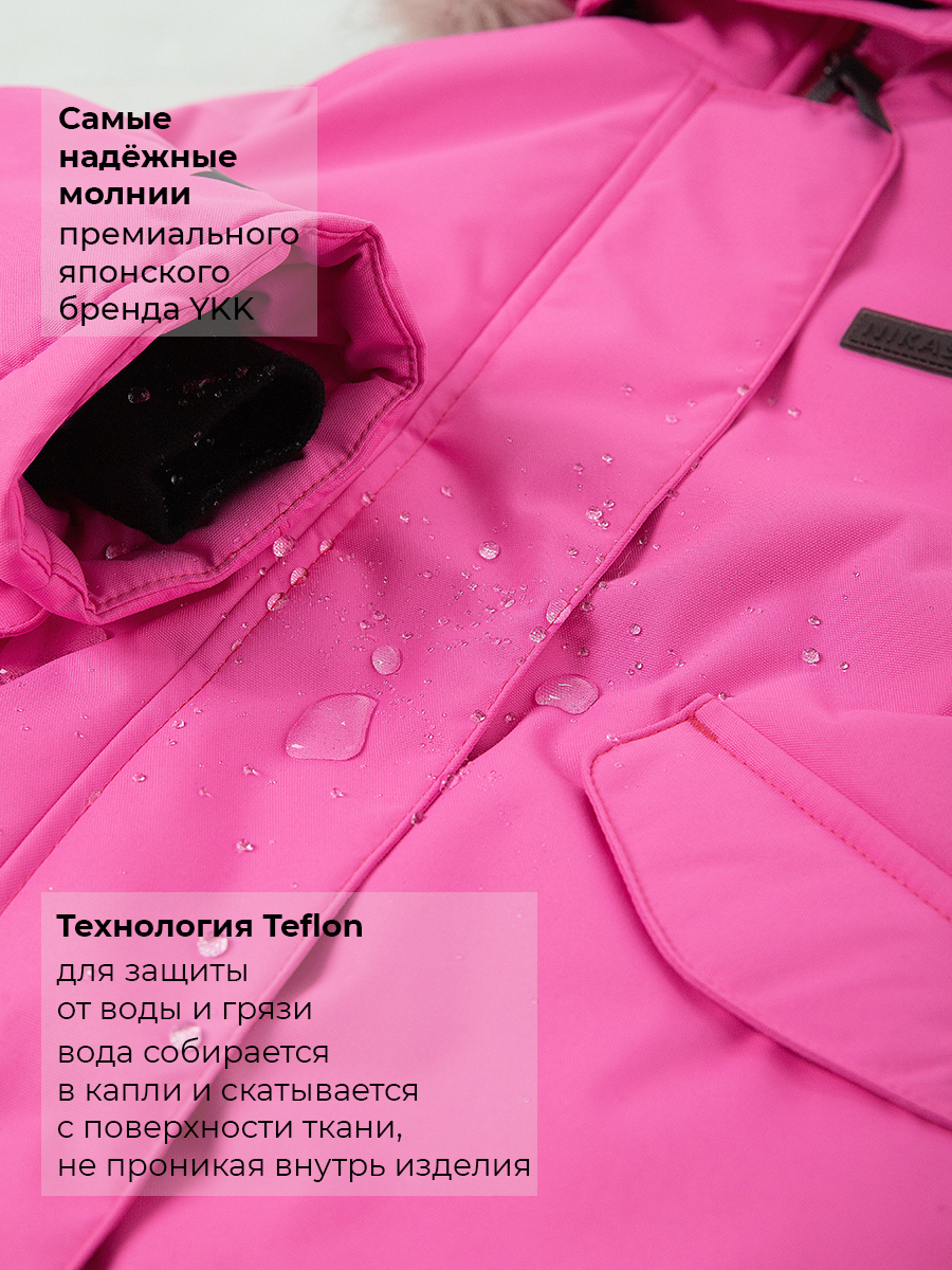 Куртка NIKASTYLE 4з5226 фуксия - фото 8