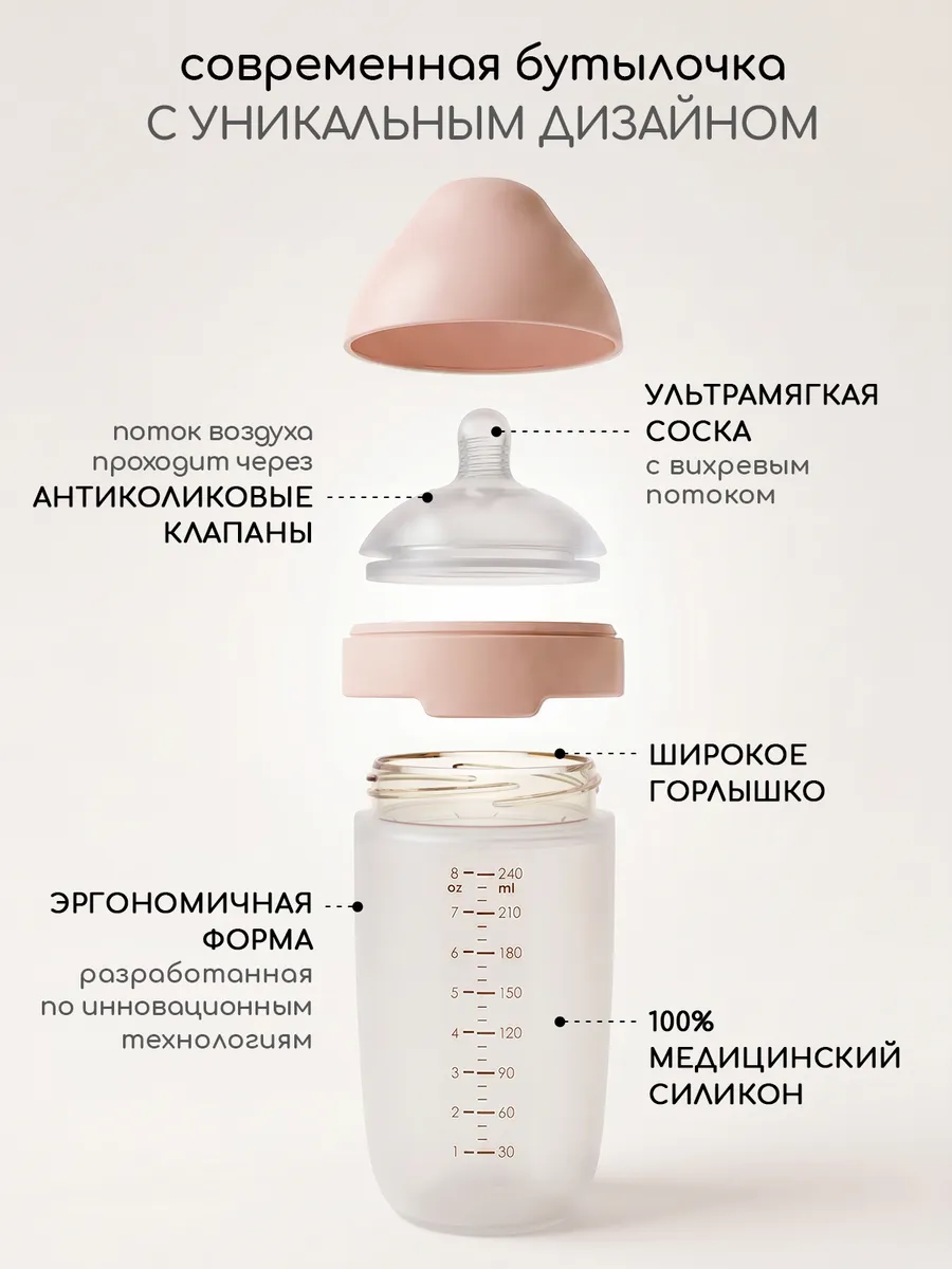 Бутылочка Miyoumi Anti-Colic 240 мл - фото 3