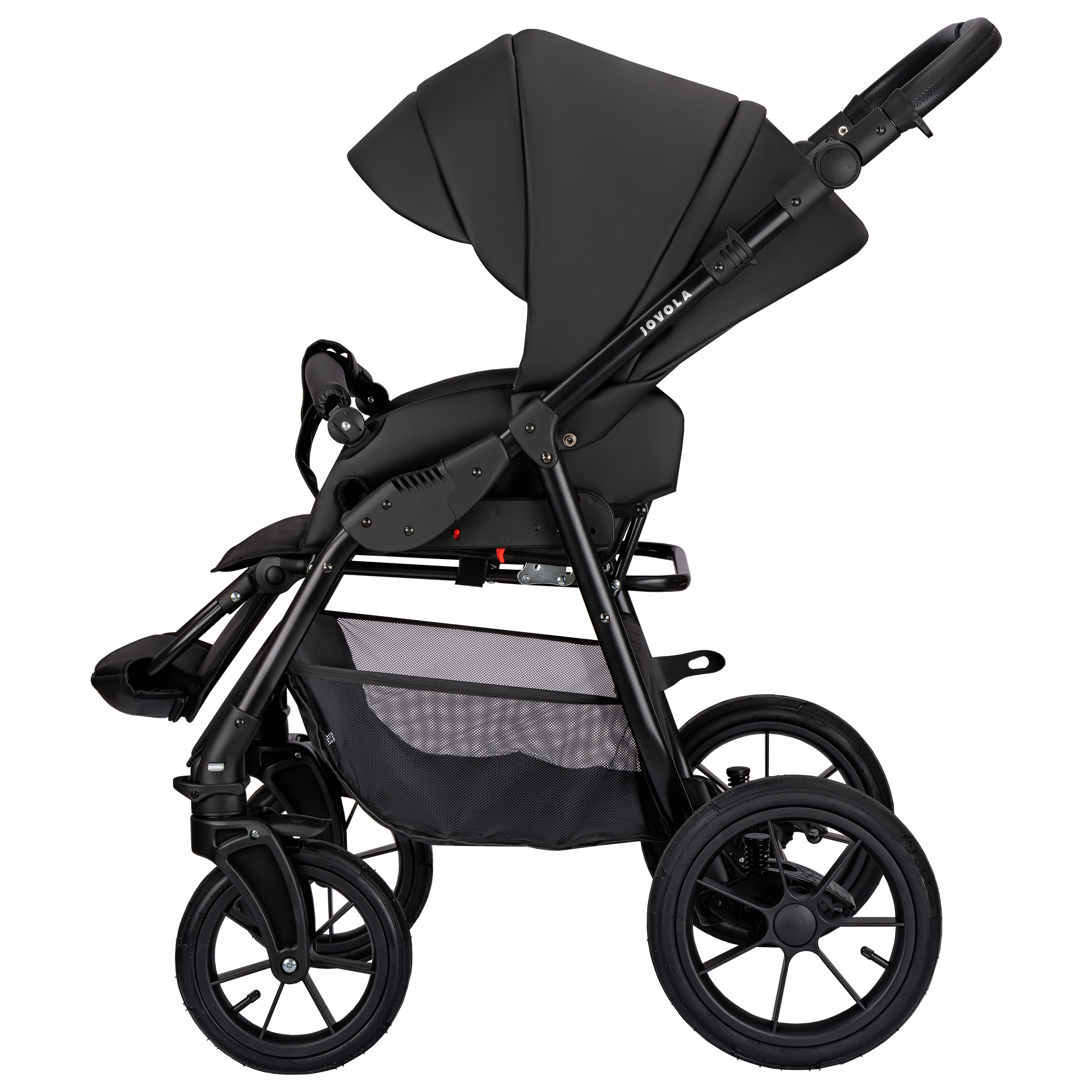 Коляска 2в1 JOVOLA Tessa Eco серый - фото 19