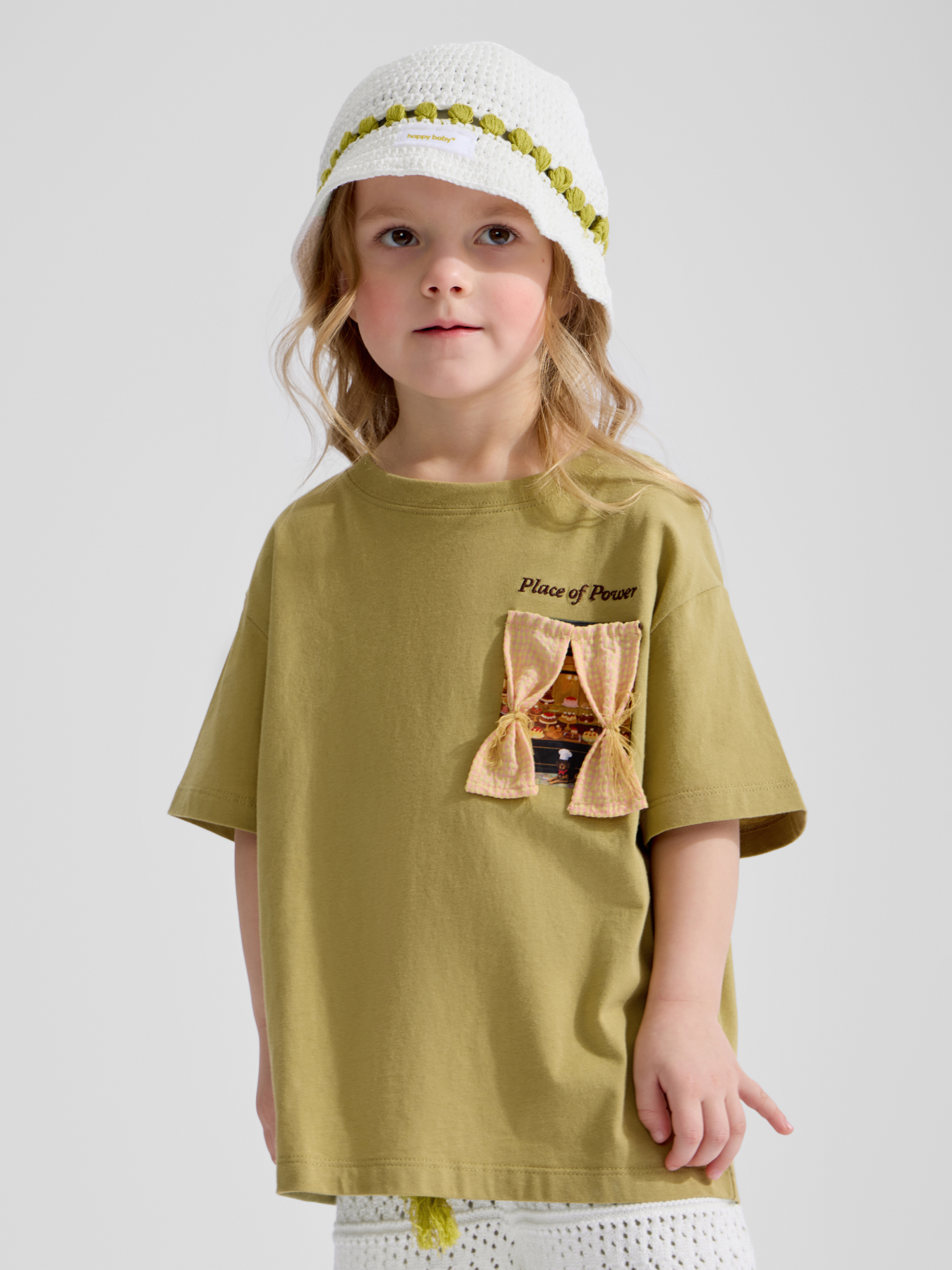 Футболка Happy Baby 88297_olive - фото 1