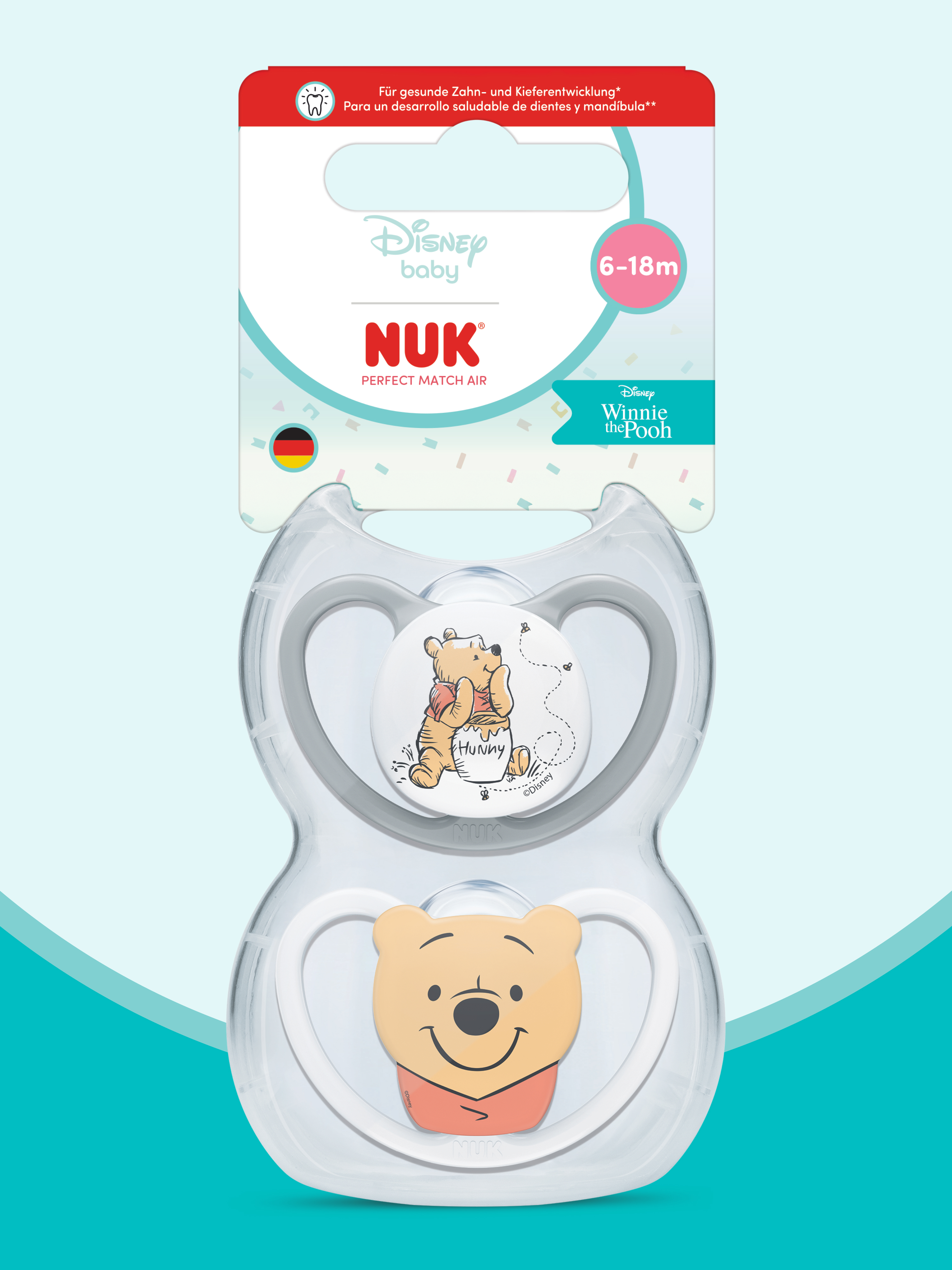 Пустышка Nuk силикон ортодонтическая от 6 мес. 2 шт. - фото 1