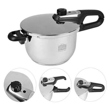 Кастрюля-скороварка GFGRIL с функцией пароварки Cook Smart 5л