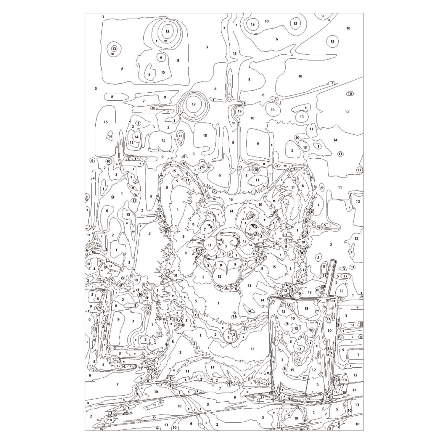 Картина по номерам Феникс + Корги - фото 2