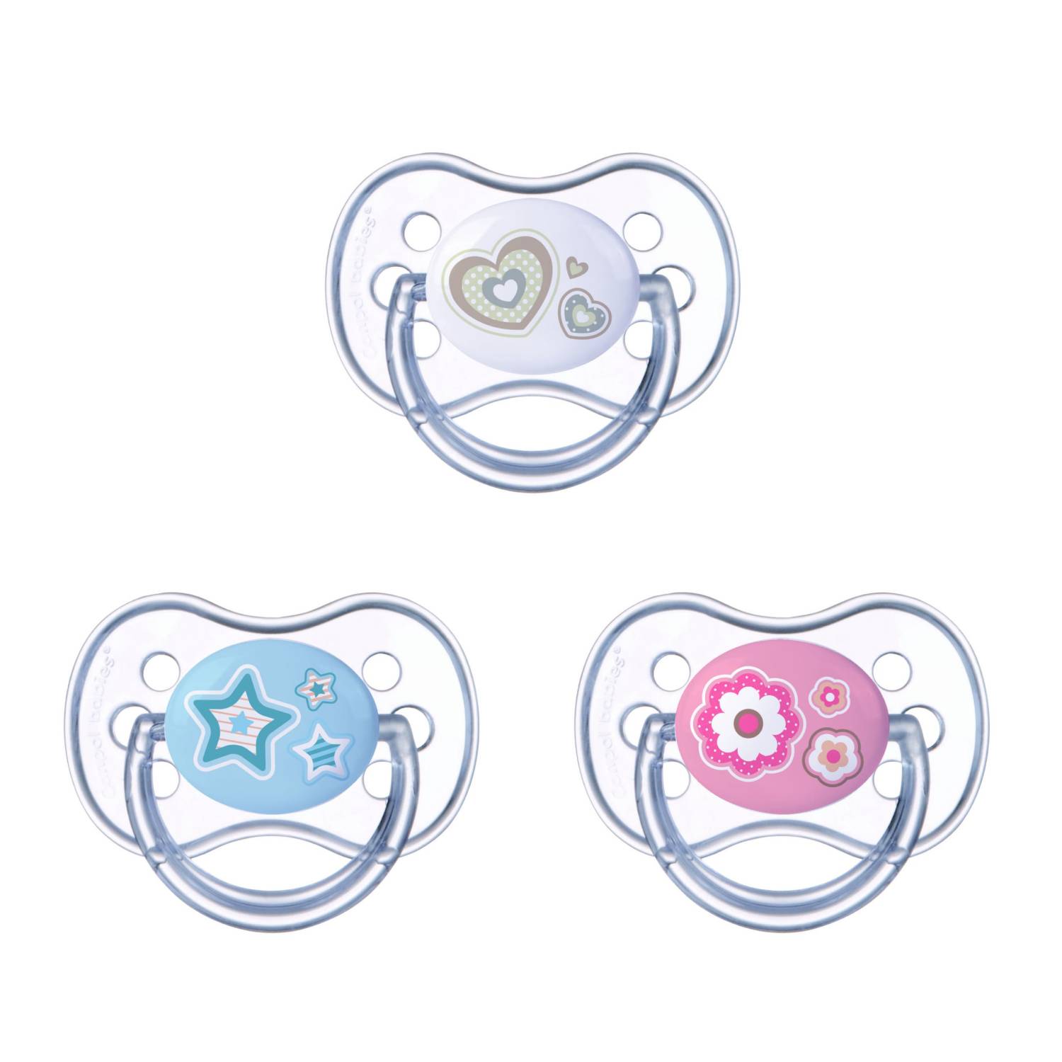 Изображение товара Пустышка Canpol Babies латексная круглая с 6 месяцев