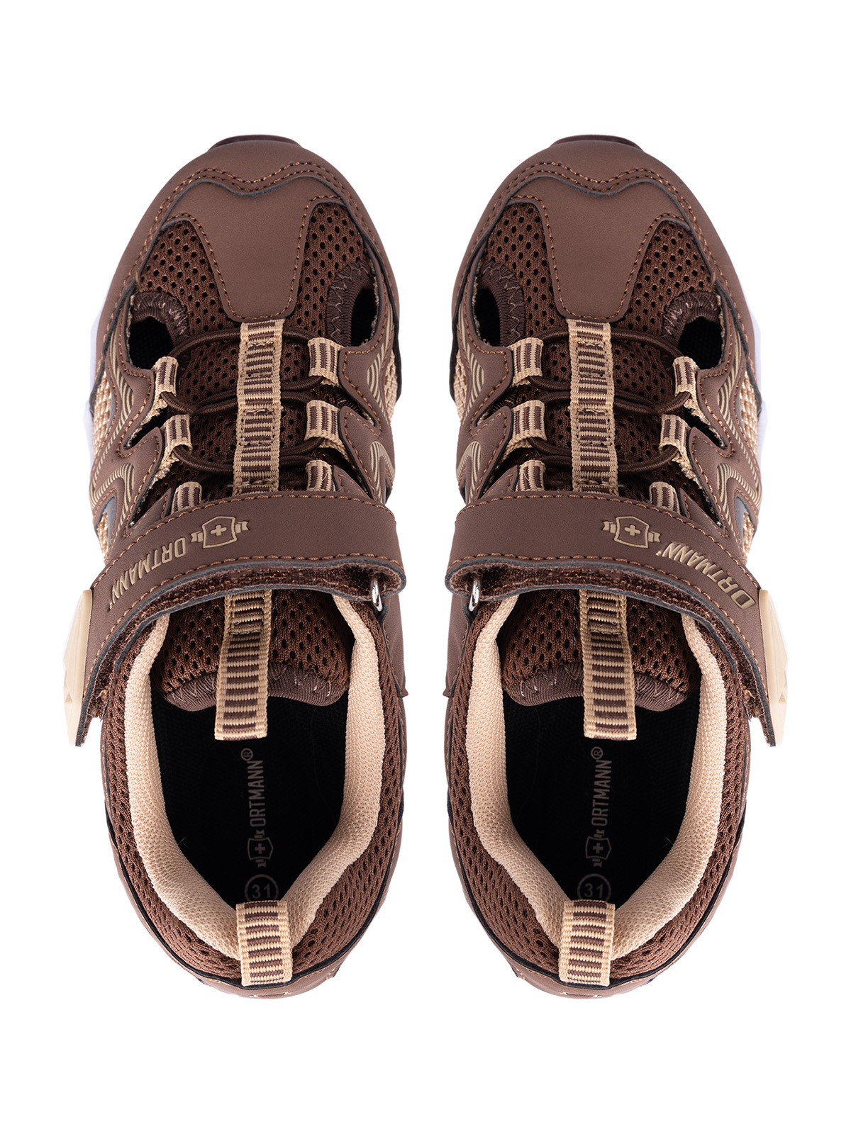 Кроссовки ортопедические ORTMANN kids 23.19 Borken_коричн. / беж. - фото 2