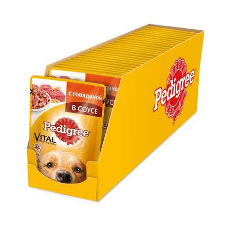 Корм для собак Pedigree с говядиной пауч 100г