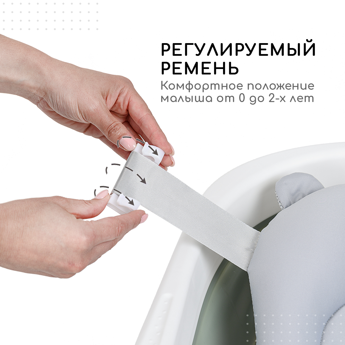 Ванночка Miyoumi с матрасиком, складная зеленый - фото 13