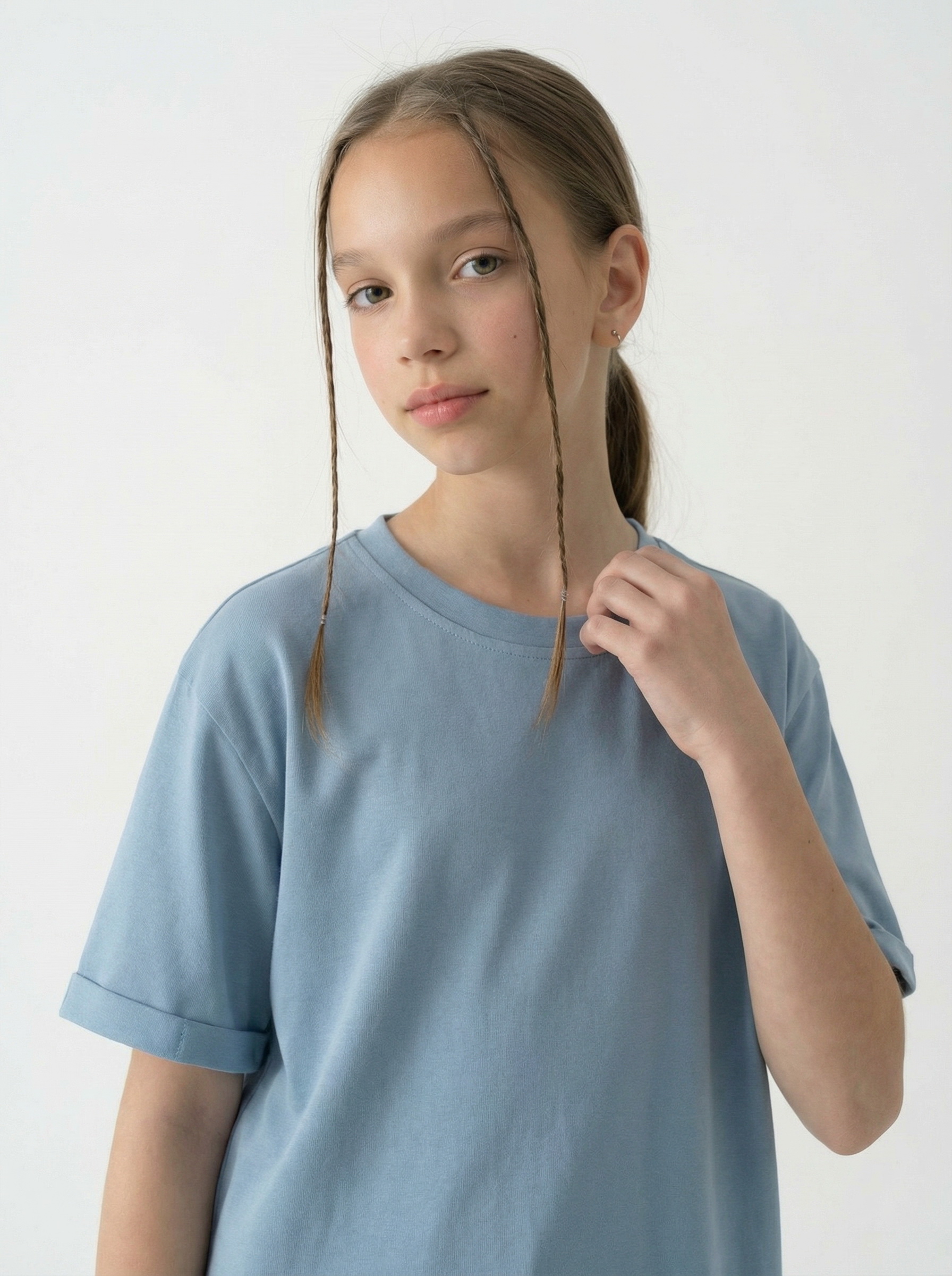 Костюм KiMMi co К-14087060 серо-голубой - фото 6