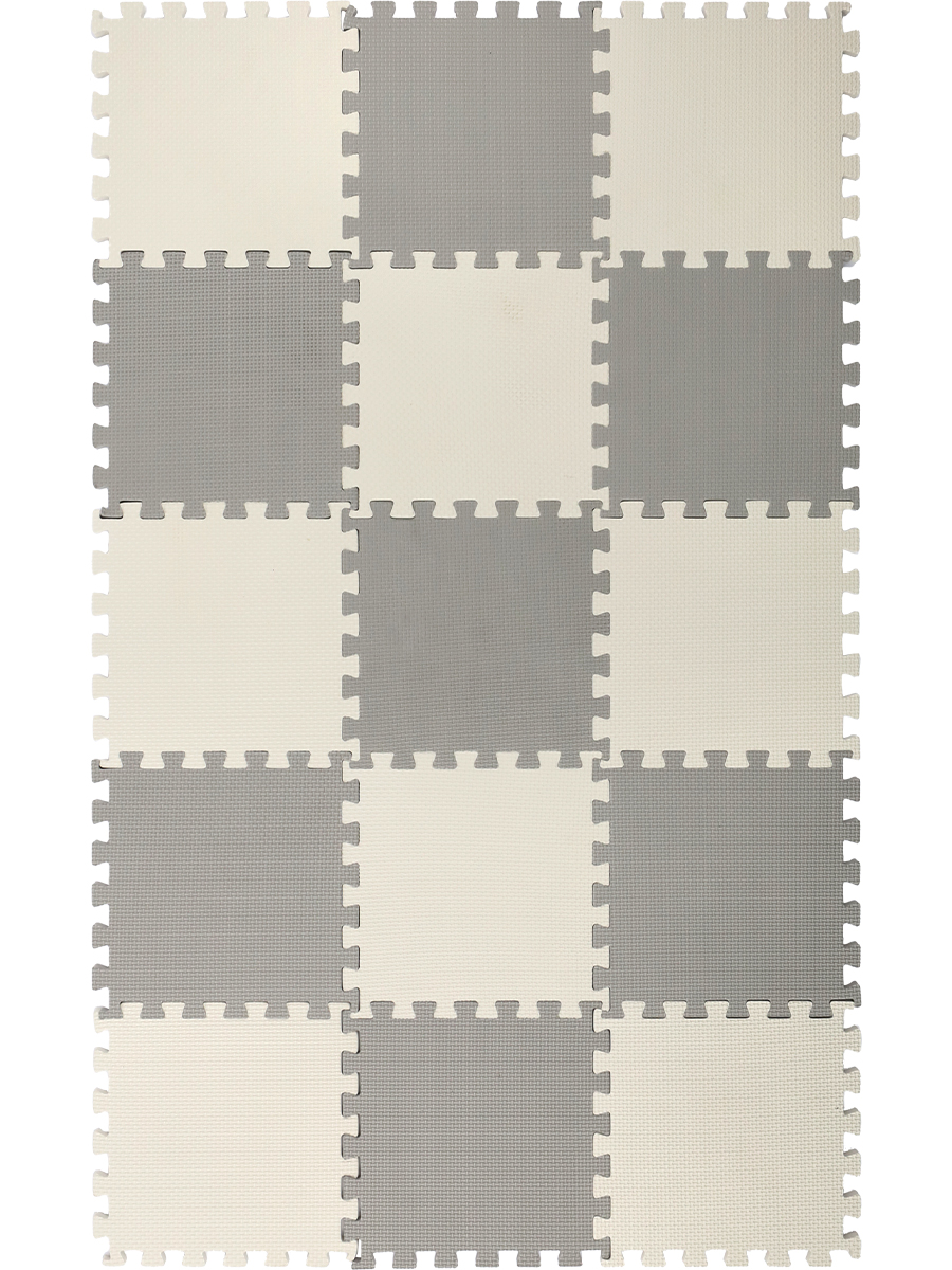 Коврик пазл детский EVA (белый/серый) 90x150x1cm (арт. КВ-1217) - фото 4
