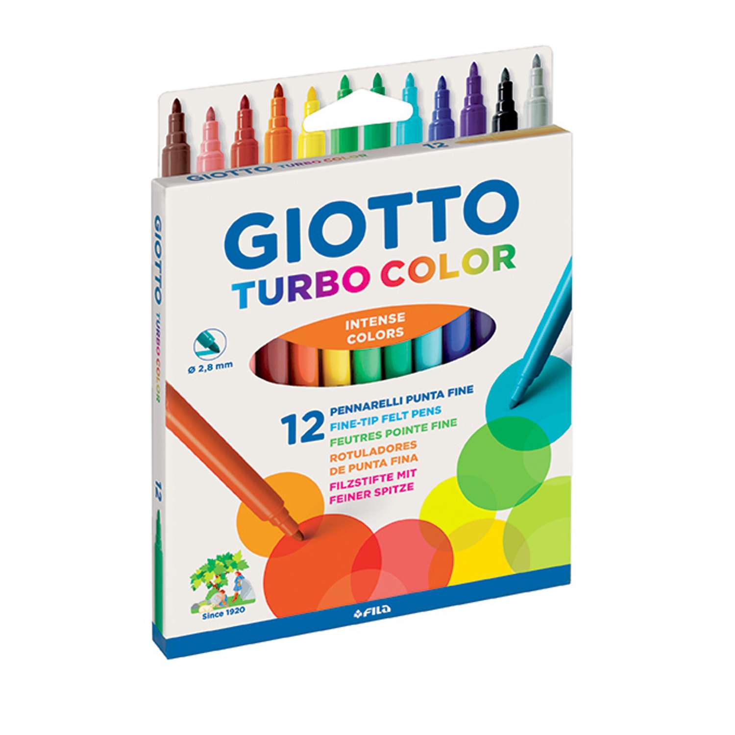 Фломастеры GIOTTO 12 цв. - фото 2