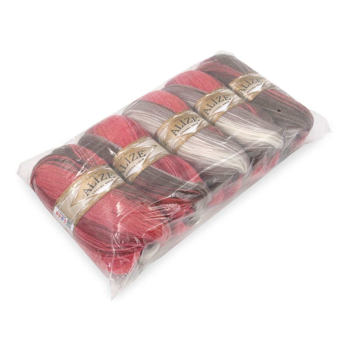 Пряжа Alize для вязания зимних вещей Angora Gold Batik 100 гр 550 м 5 мотков 1984 секционный - фото 8