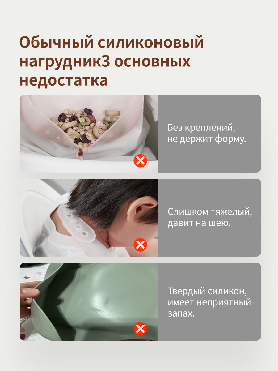 Нагрудник thyseed силикон 1 шт. - фото 8