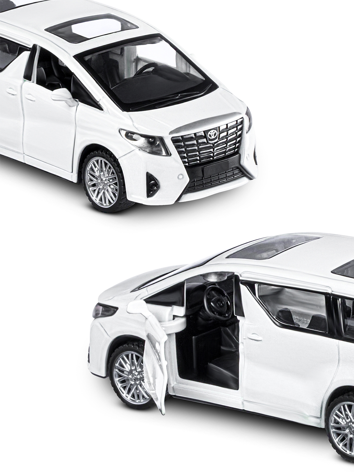 Автомобиль АВТОпанорама Toyota Alphard 1:43 JB1251029 - фото 8