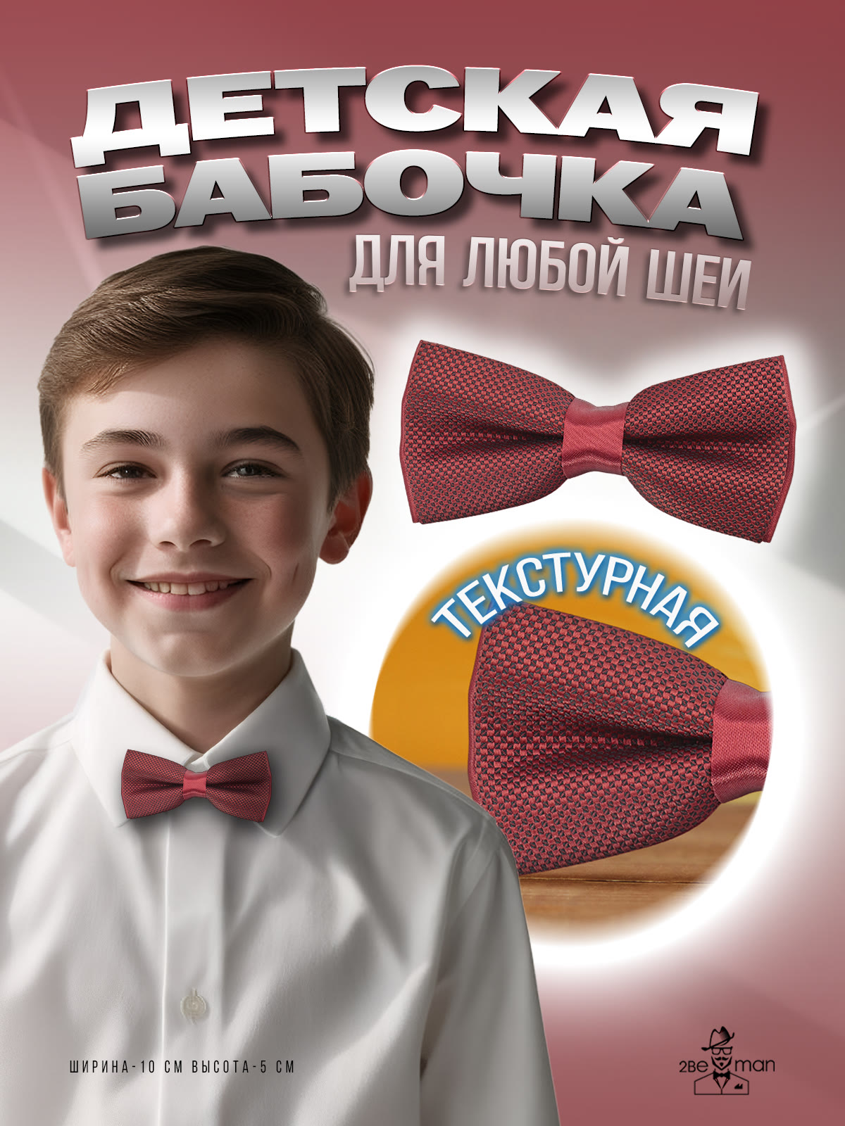 Галстук-бабочка 2beMan MGB120 - фото 2
