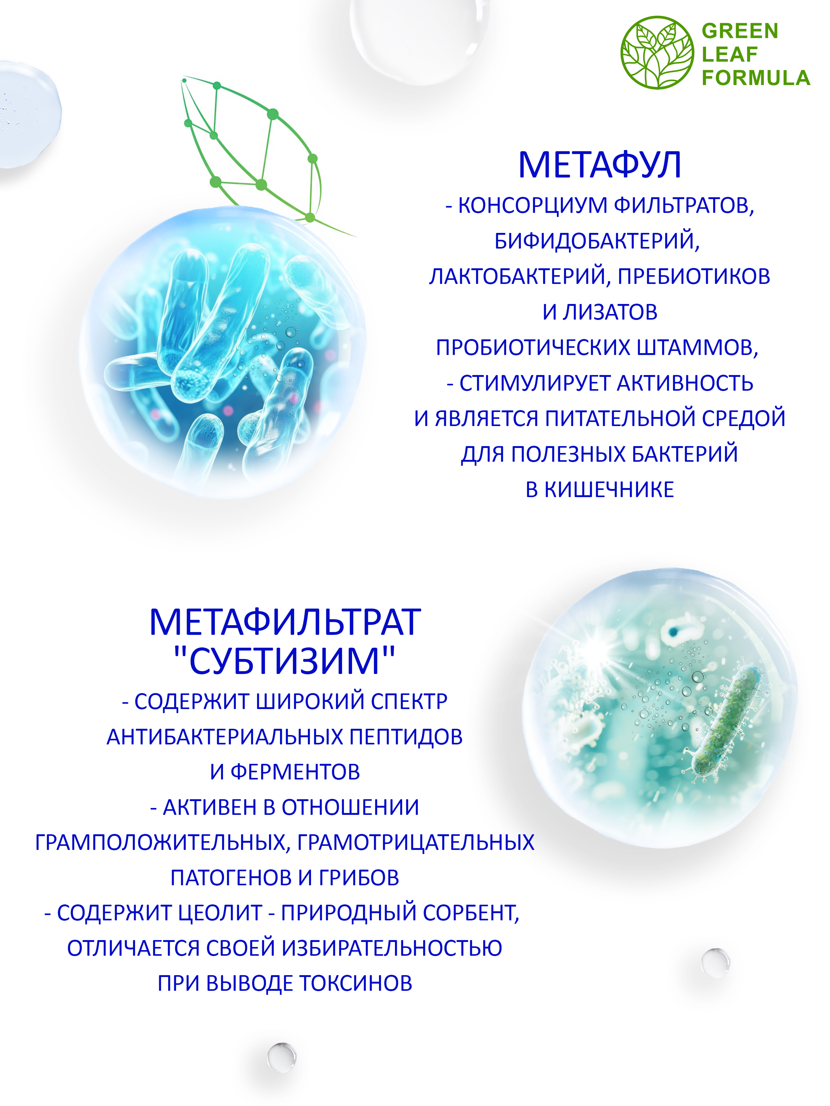 Детокс метабиотик Green Leaf Formula пробиотики при отравлении при интоксикации для жкт - фото 5