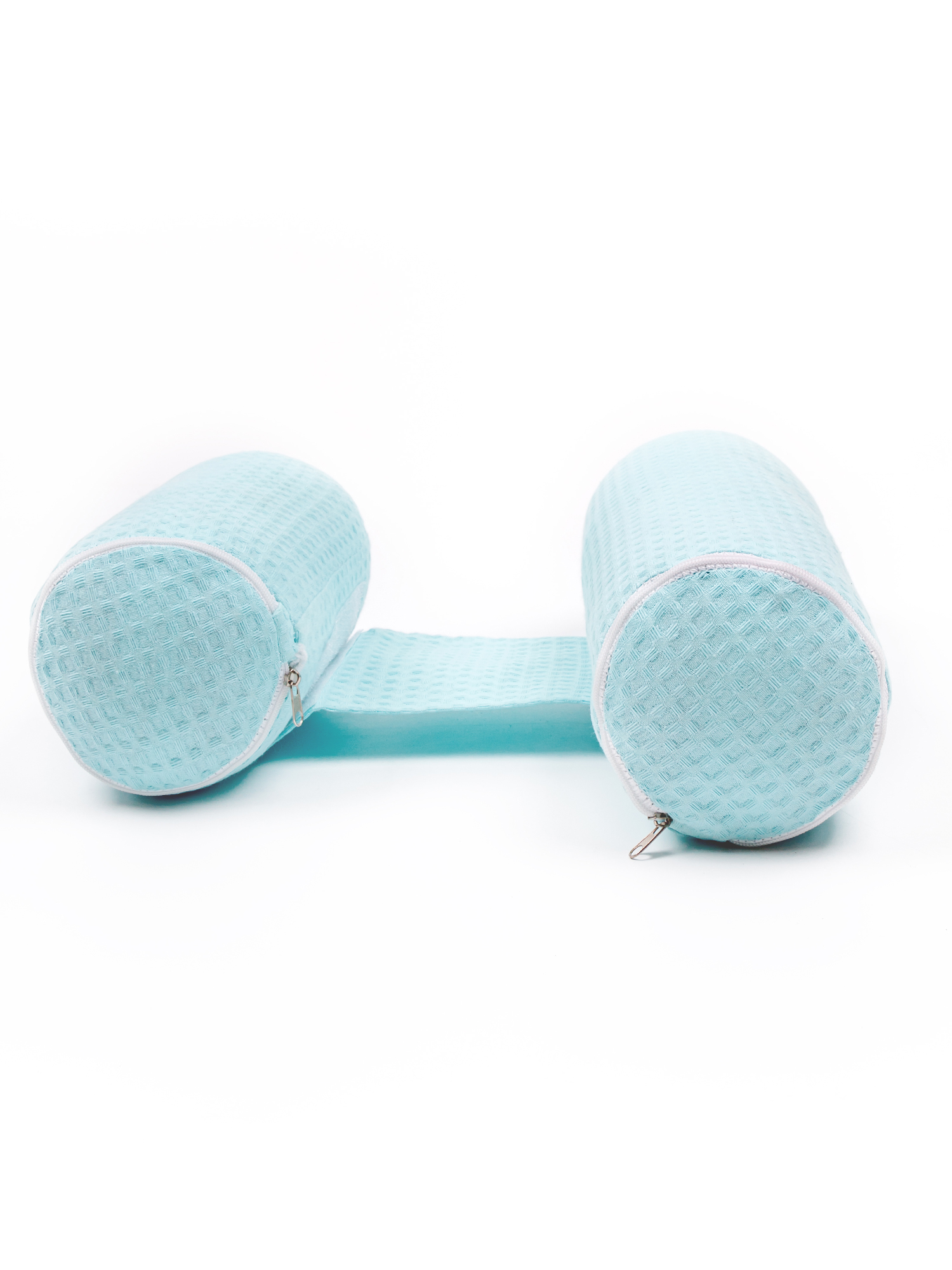 Подушка для боковой поддержки AmaroBaby Nature Waffle с лузгой гречихи голубой - фото 6