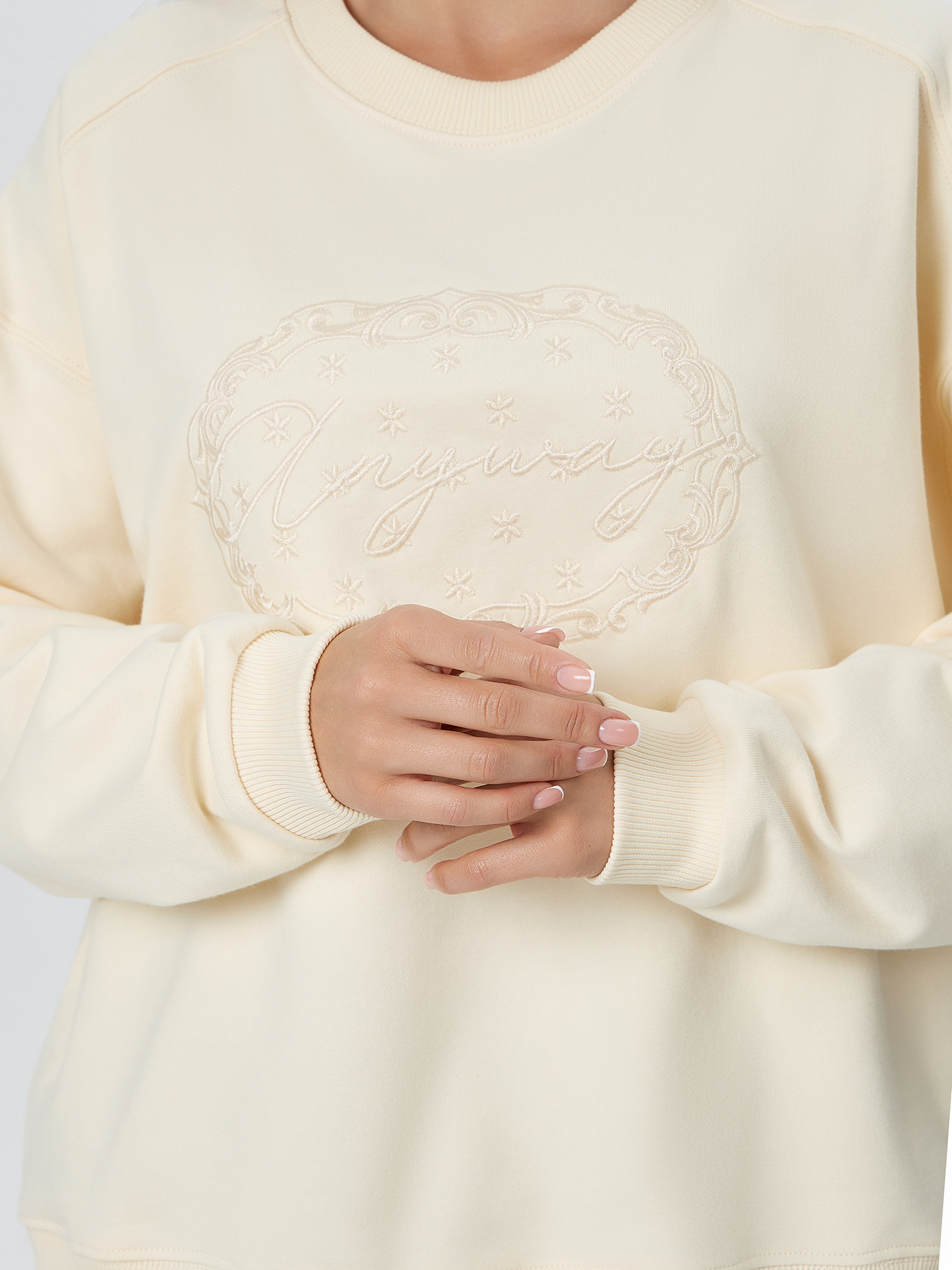 Свитшот Mark Formelle (Марк Формэль) 122969/сливочное масло - фото 6