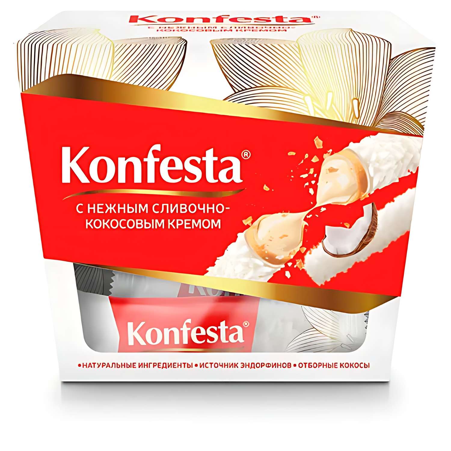 Конфеты Konfesta Konfesta с кокосовой начинкой 150г - фото 1