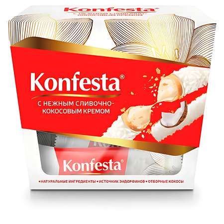 Конфеты Konfesta Konfesta с кокосовой начинкой 150г