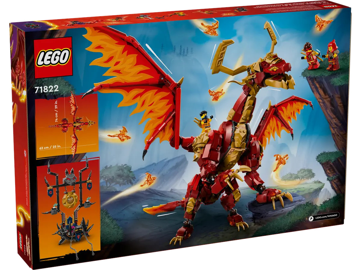 Конструктор LEGO NINJAGO Первородный дракон огня 1716 дет. - фото 8