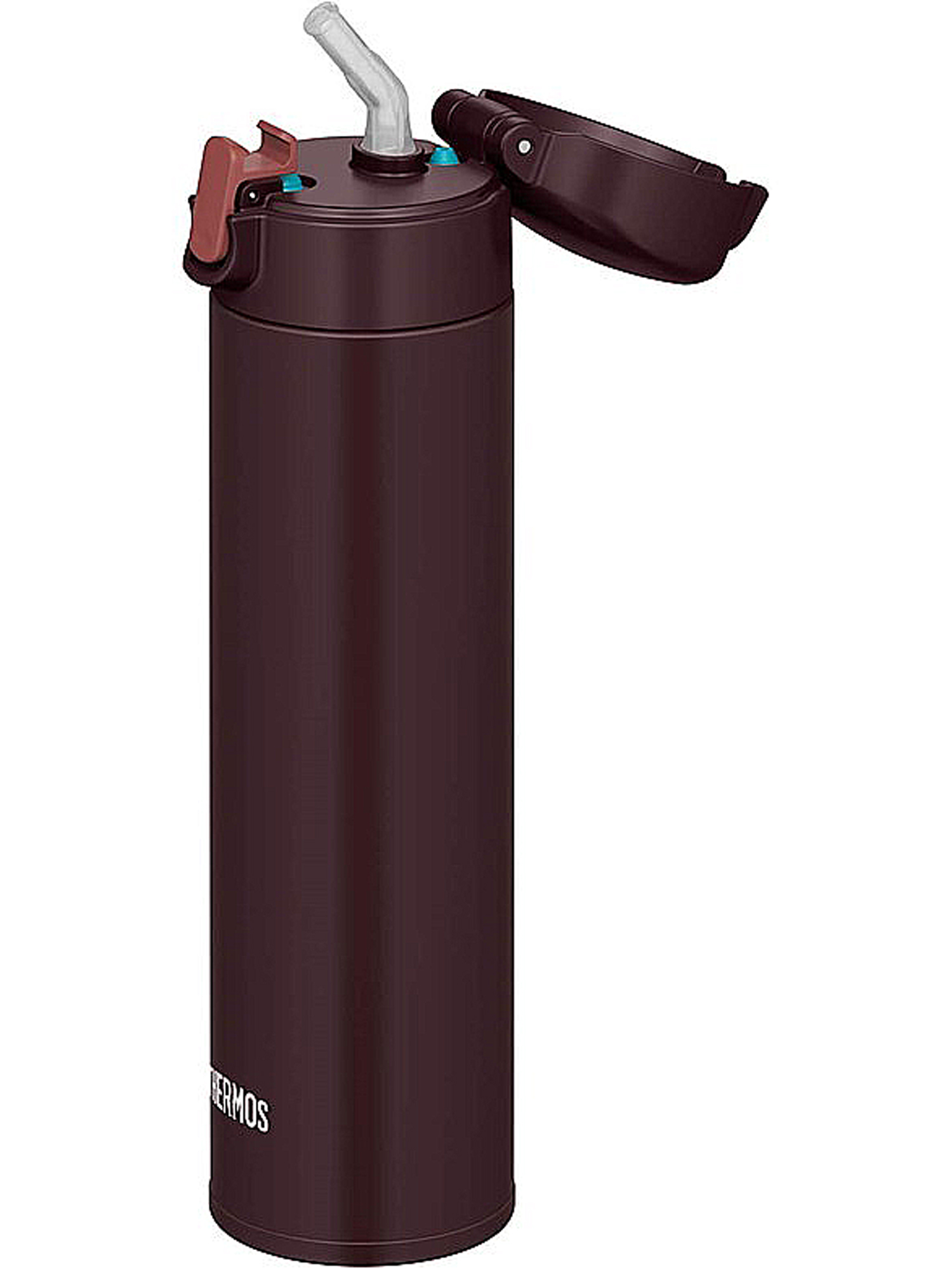 Термокружка для чая 450 мл с трубочкой THERMOS FJM-450 шоколадная – нержавеющая сталь герметичная тепло/холод 8/12 часов - фото 9