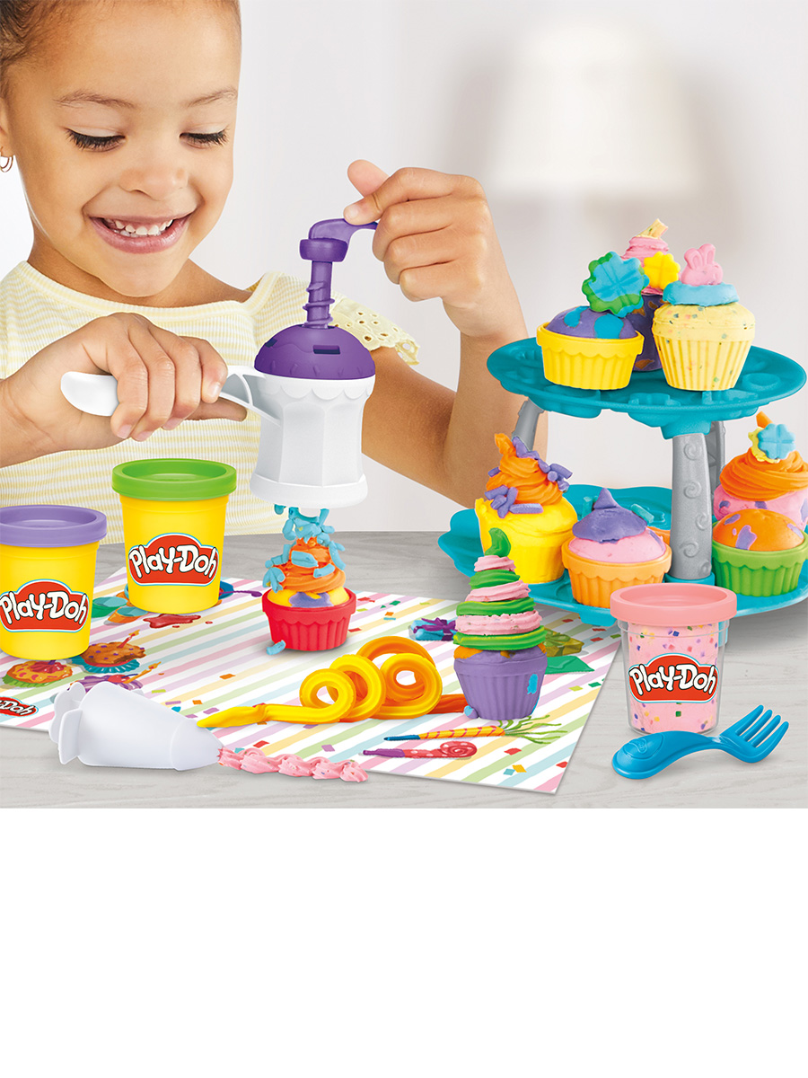 Масса для лепки Hasbro Play-Doh Кексы с подставкой - фото 11