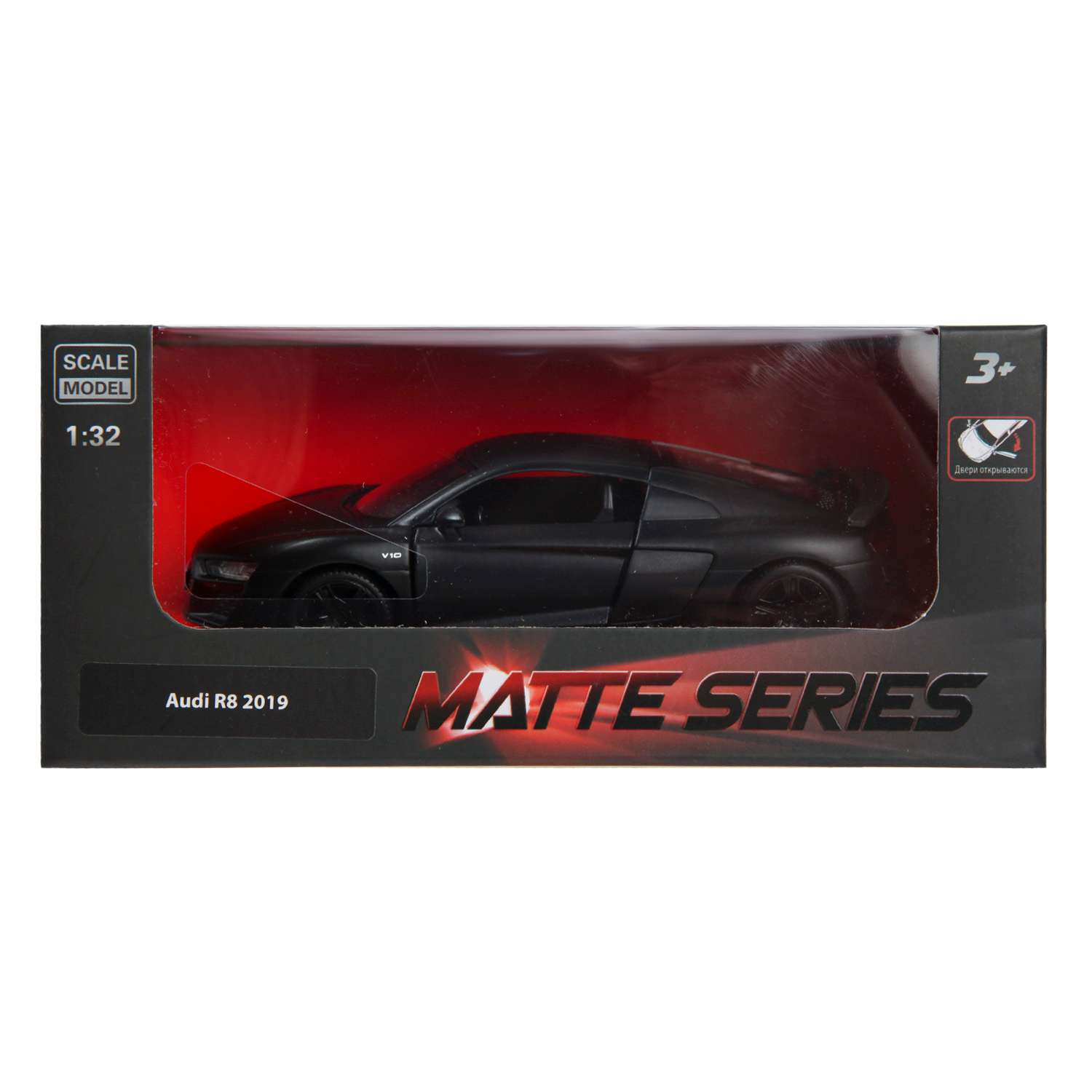 Автомобиль Mobicaro Audi R8 1:32 черный 544046M - фото 2