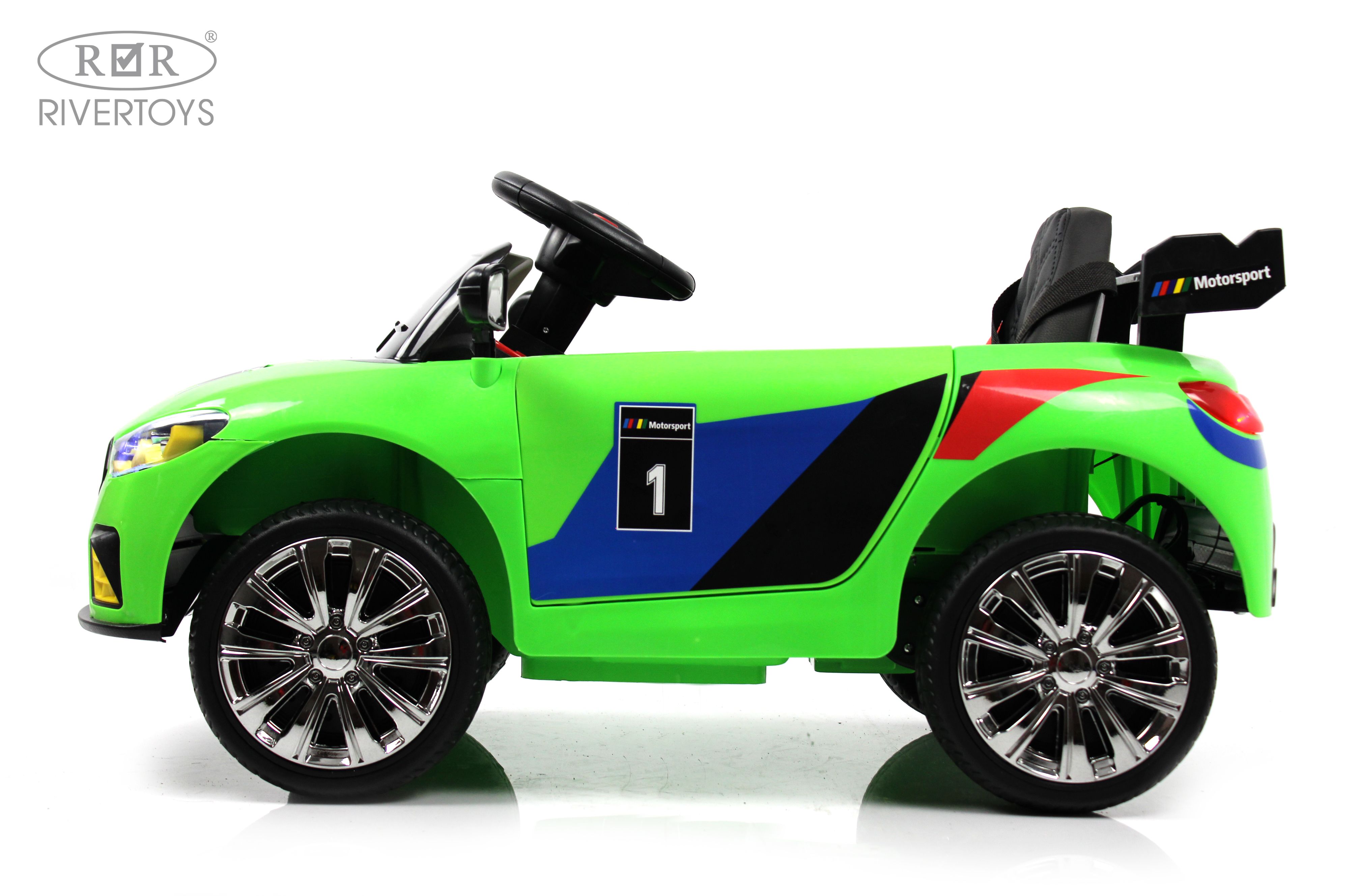 Электромобиль RIVERTOYS F444FF-GREEN С пультом ДУ - фото 8