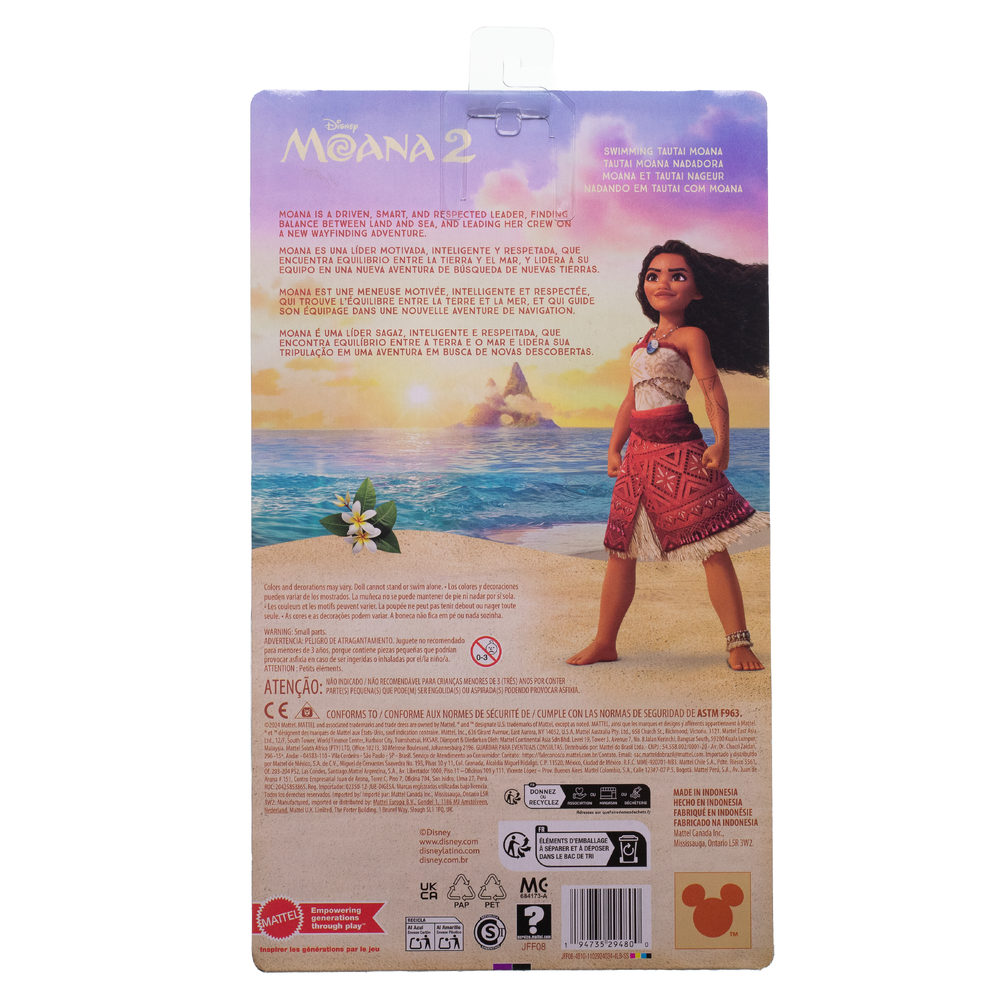 Кукла модельная Arnetta Mattel swimming Tautai Moana высота 28 см JFF08 - фото 2