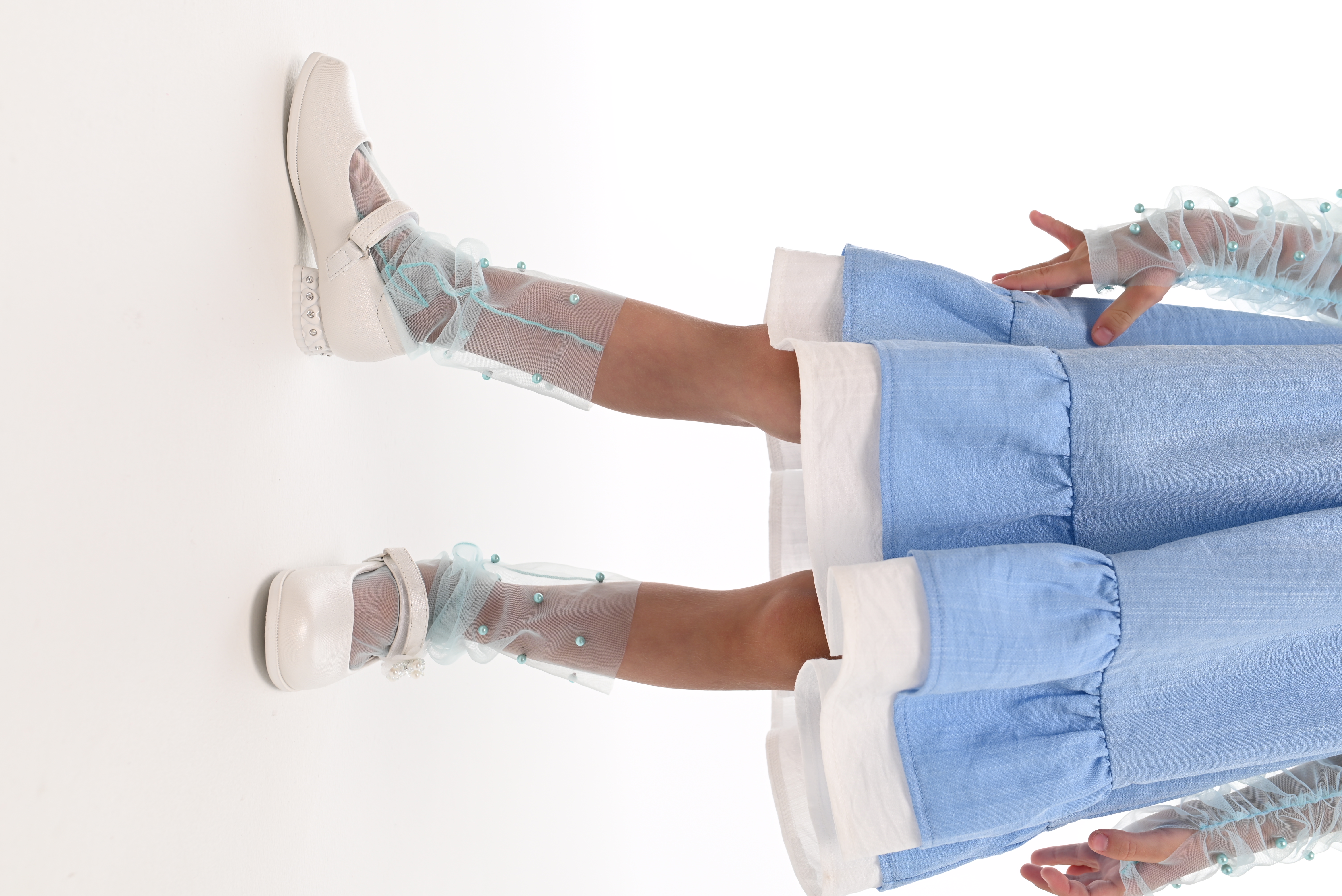 Носки VasileKiss Бирюзовые Б детские - фото 8