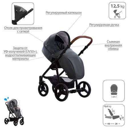 Коляска 2в1 Bebetto Kitelli PRO