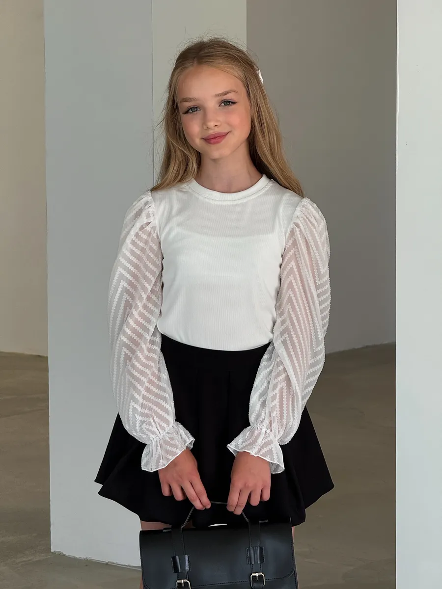 Блузка Locality Kids БЗ03/white - фото 6