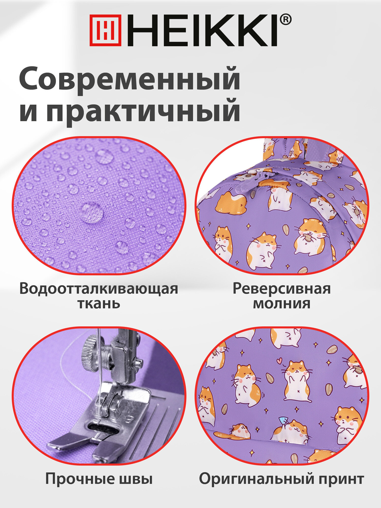 Рюкзак HEIKKI школьный городской для подростков для ноутбука - фото 5