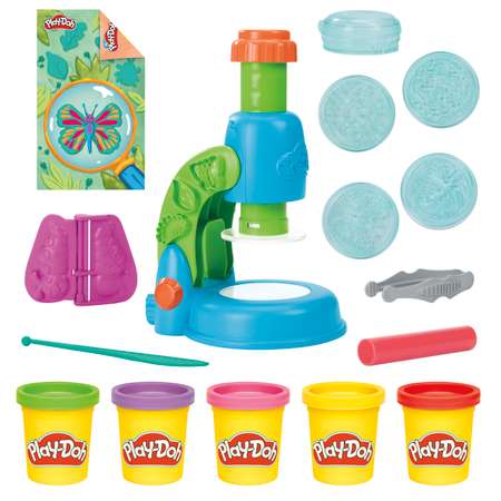 Масса для лепки Hasbro Play-Doh Микроскоп+подсветка